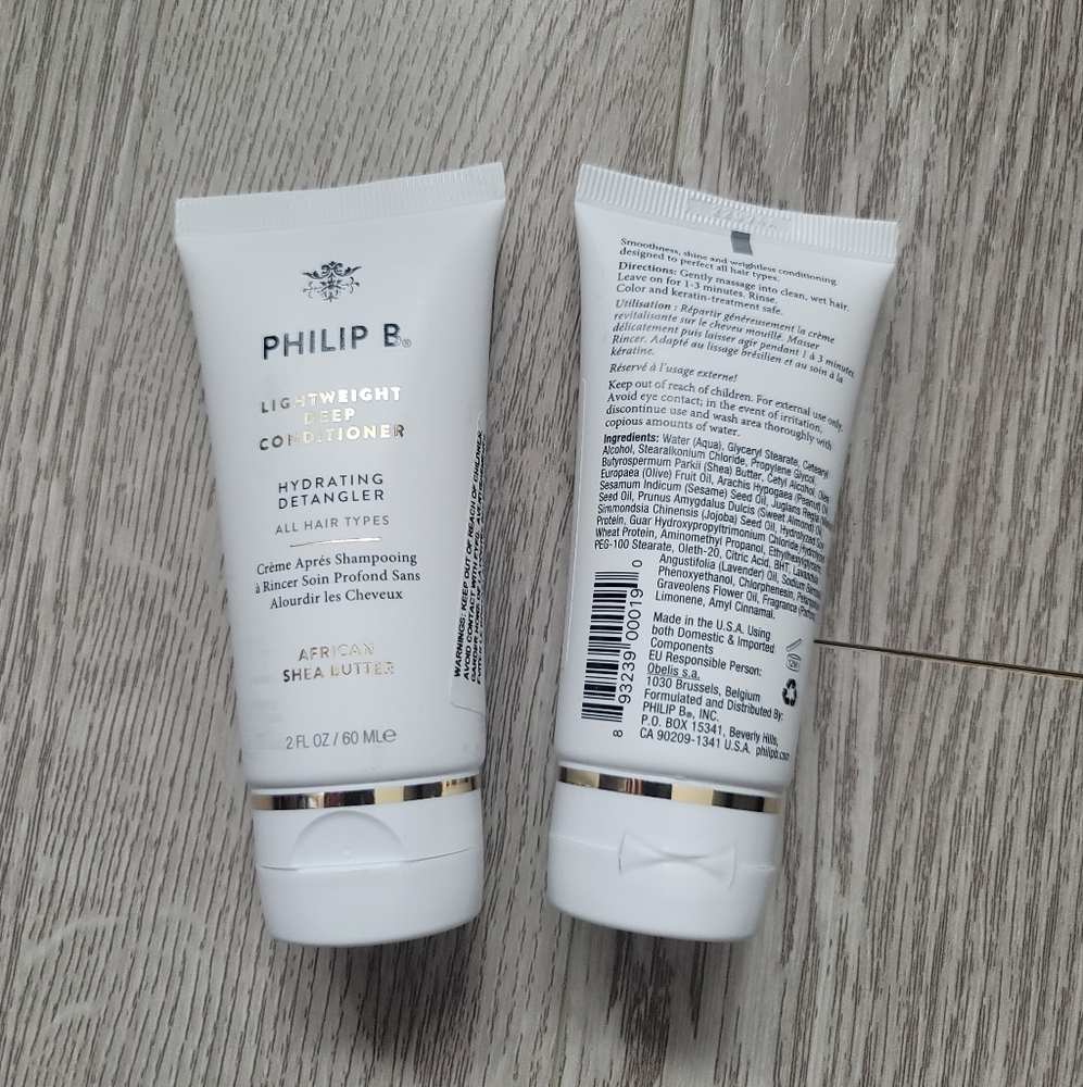 2x New Philip B Lightweight Deep Conditioner
